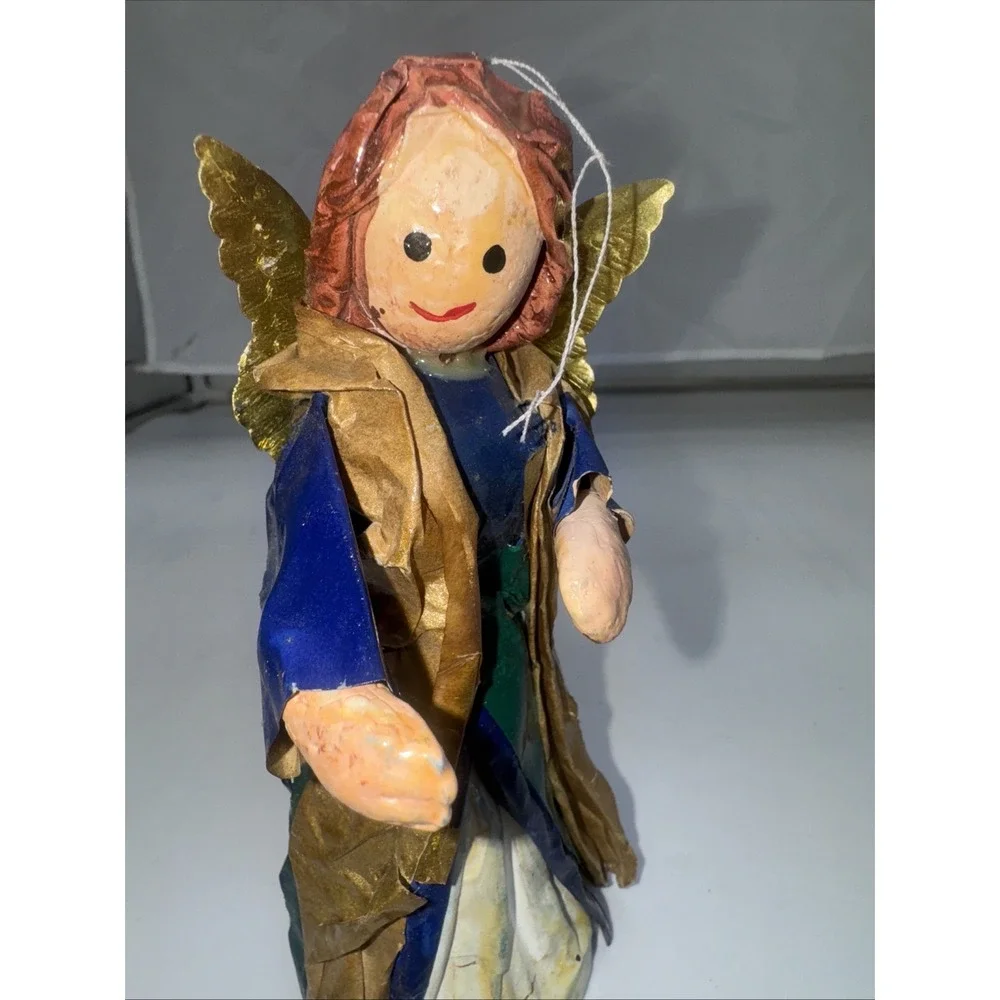 Vintage Paper Mache‎ Christmas Angel 5.5